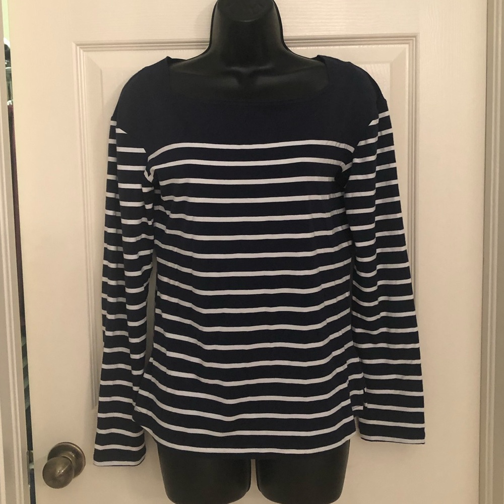 COLUMBIA OMNI WICK STRIPED TOP